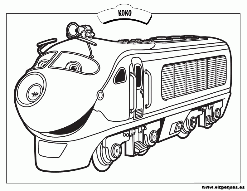 Plansa de colorat cu Chuggington 44 39